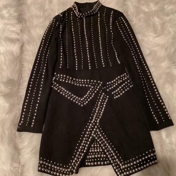 Dresses & Skirts - Long Sleeve Mini Dress, Size Small, Color Black